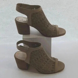 Vince camuto heeled open toe ankle strap sandals